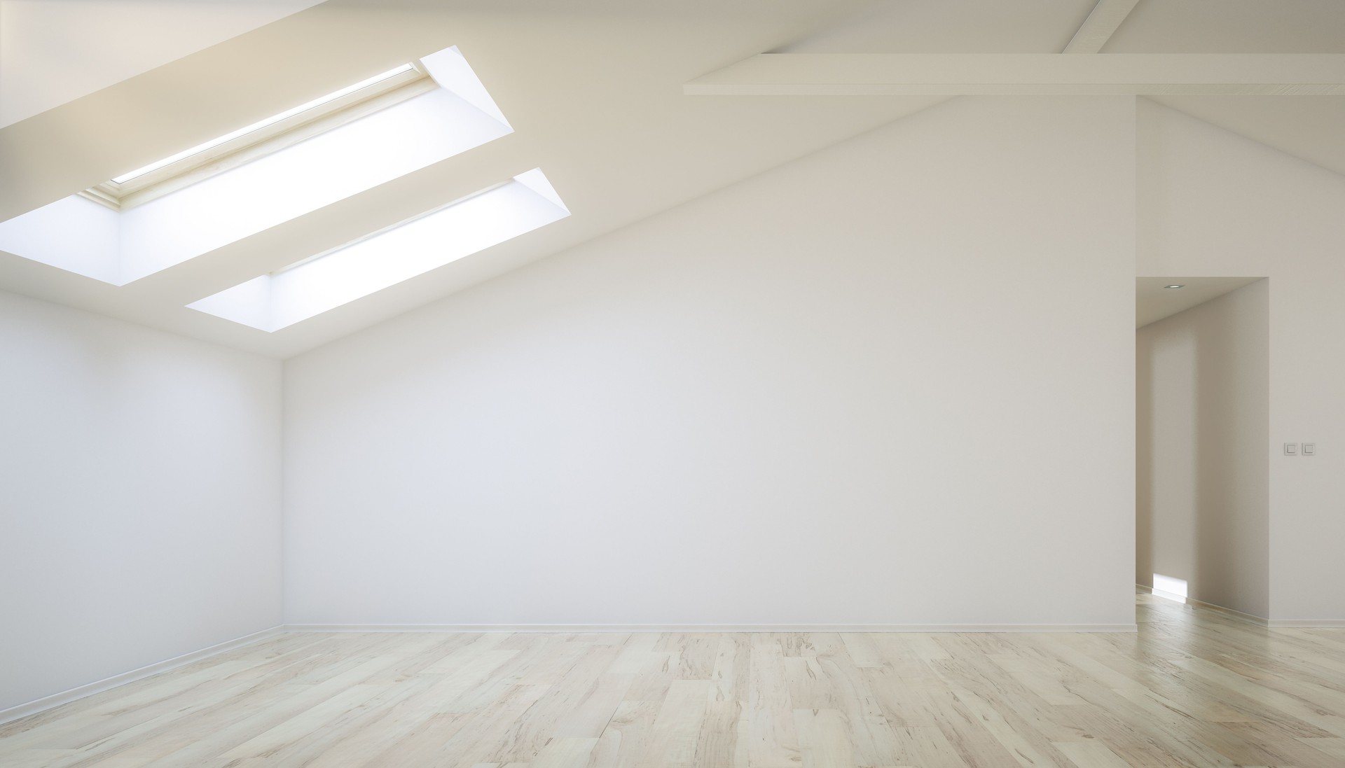 Spacious attic conversion - 3D visualization